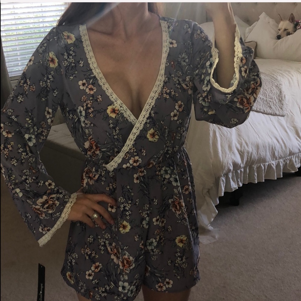 Floral romper. NWT